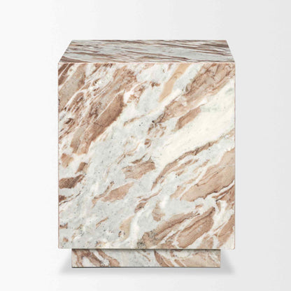 Matteo Solid Marble Square Side Table