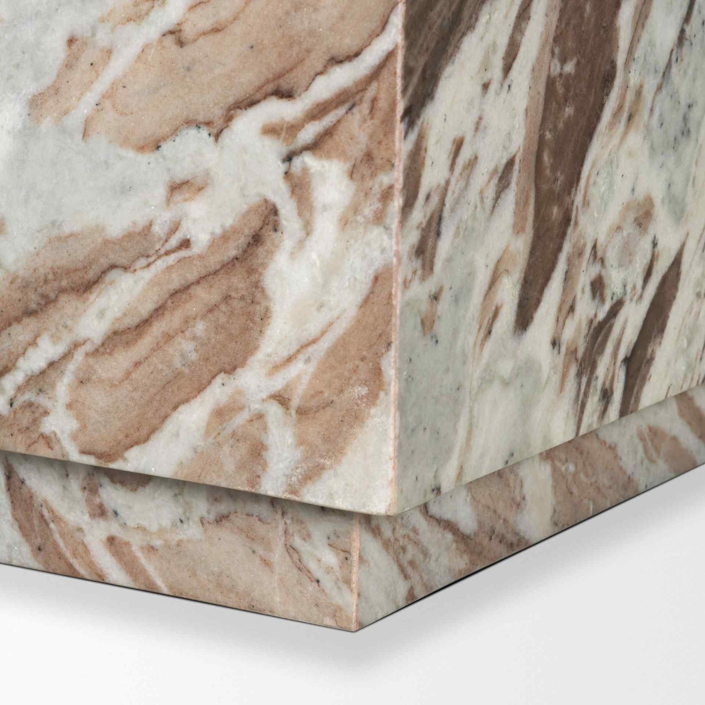 Matteo Solid Marble Square Side Table