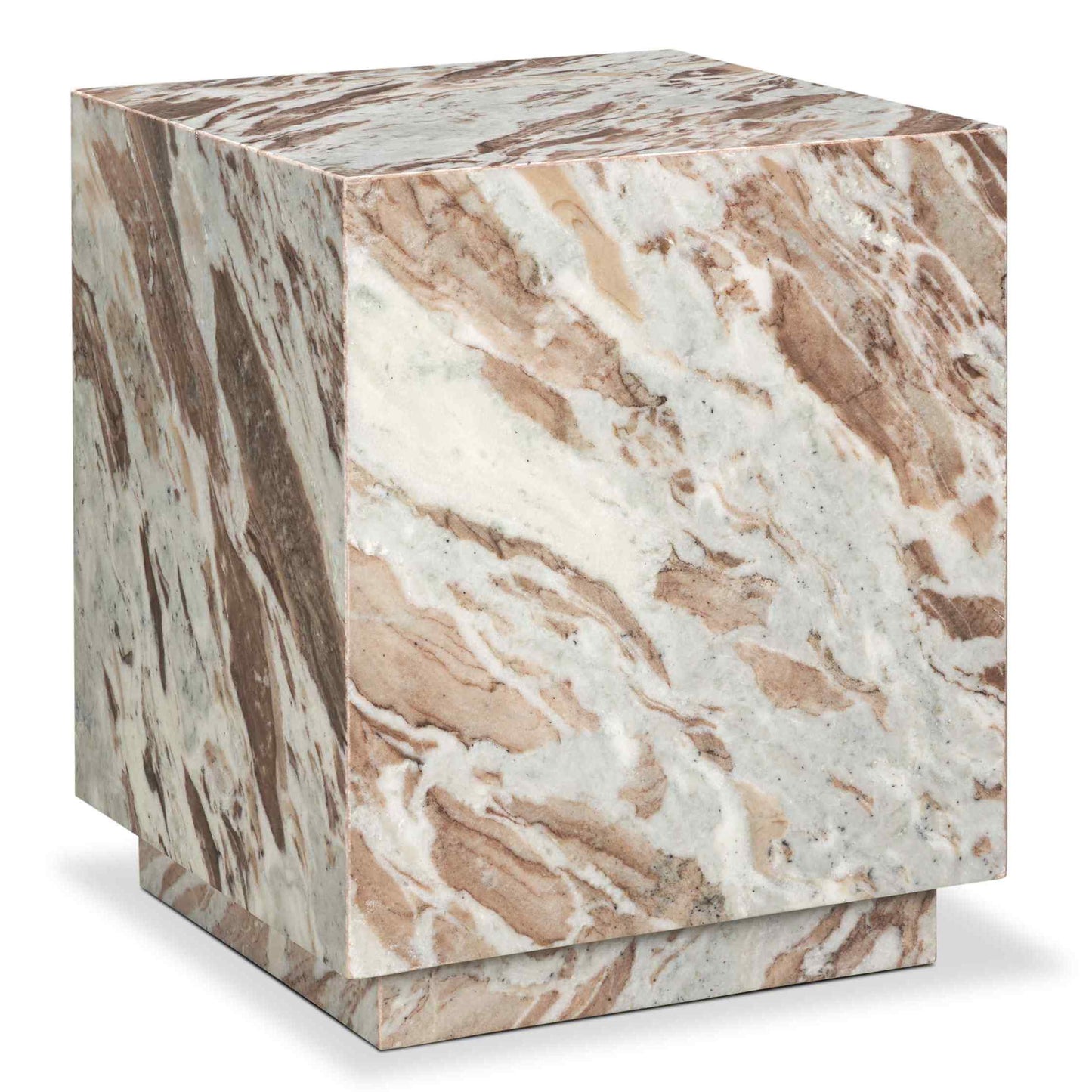 Matteo Solid Marble Square Side Table