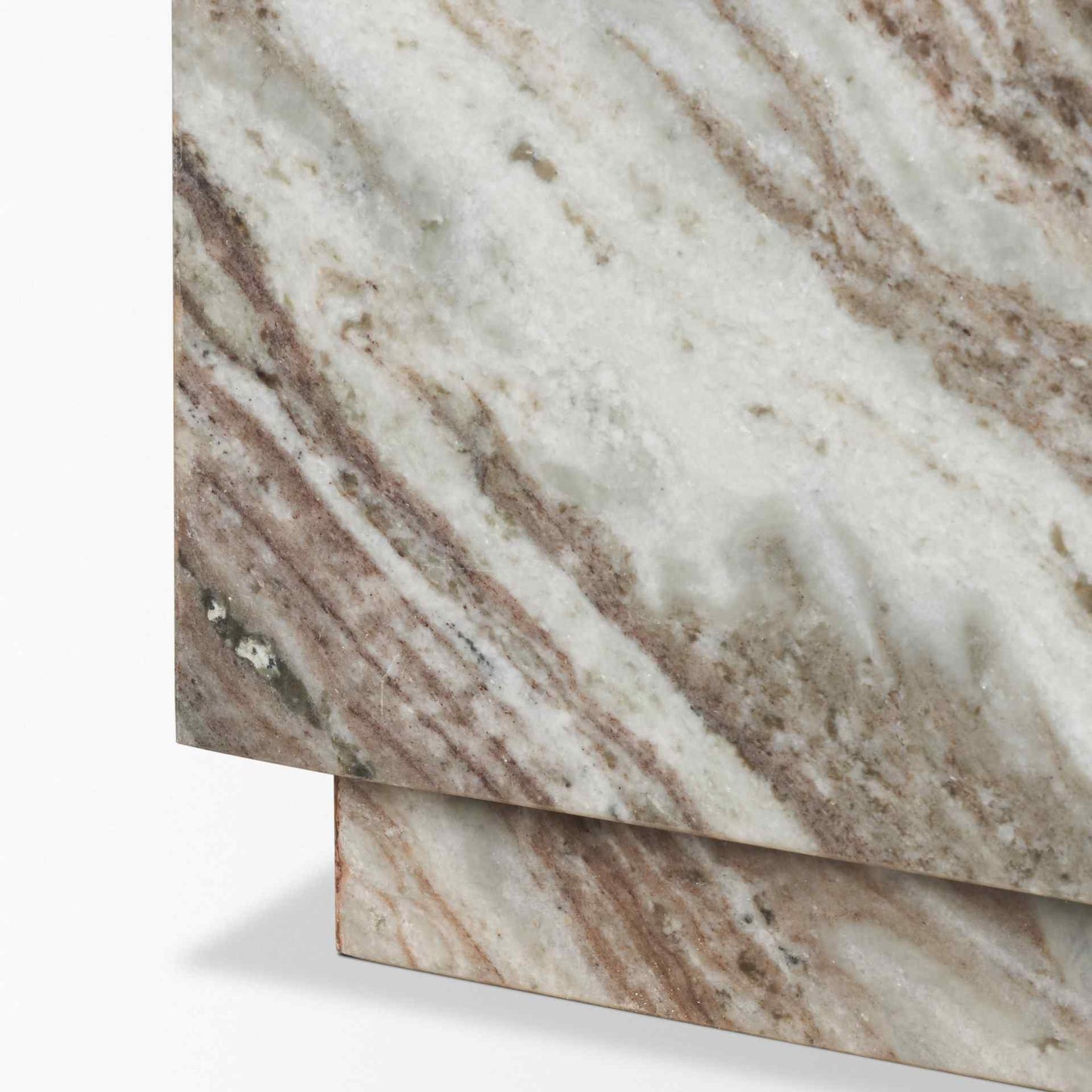 Matteo Solid Pink Marble Rectangular Coffee Table