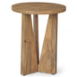 Mattius Wooden Round Accent Table