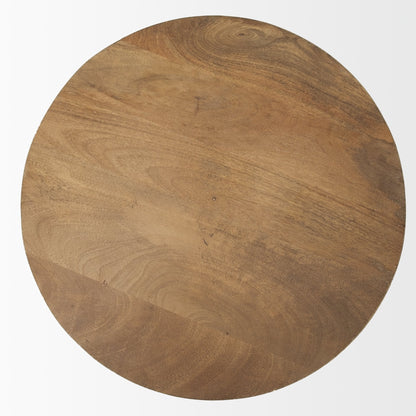Mattius Wooden Round Accent Table
