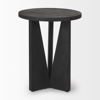 Mattius Wooden Round Accent Table
