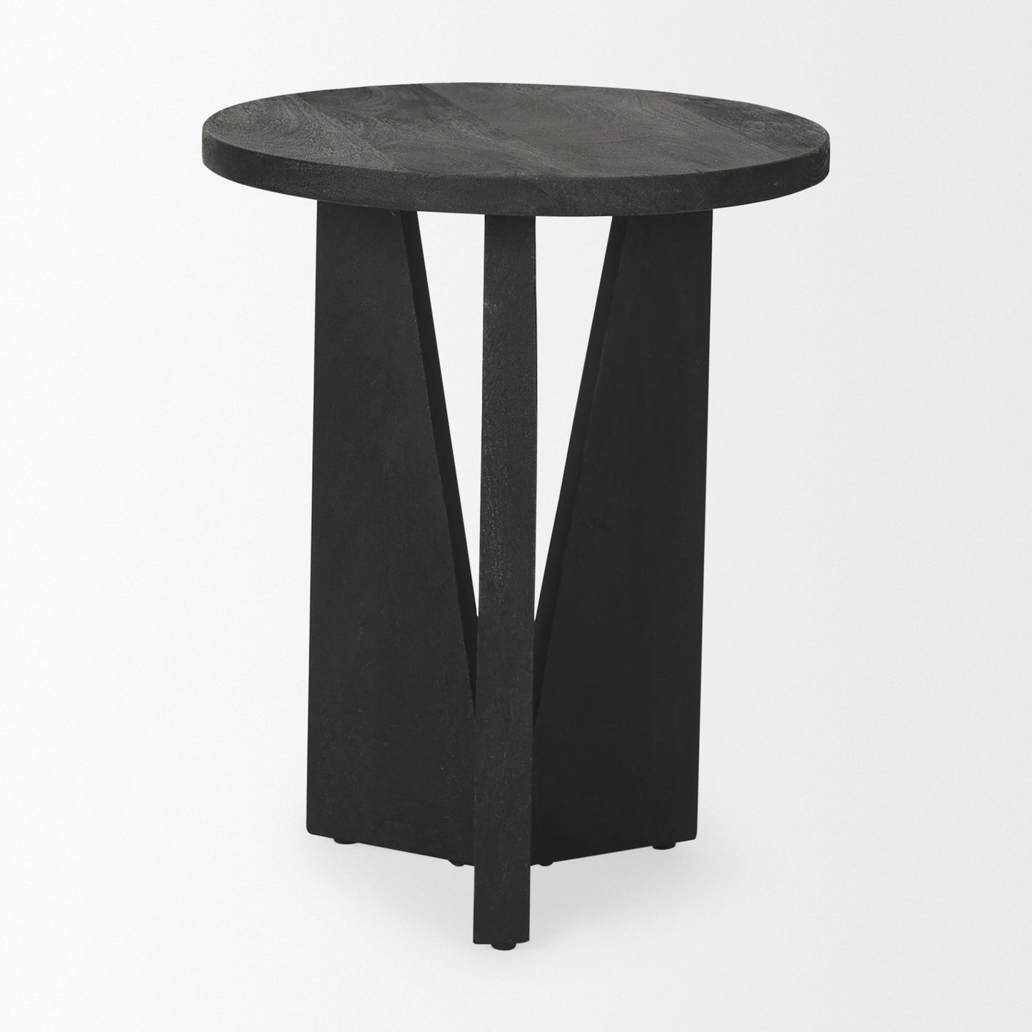 Mattius Wooden Round Accent Table