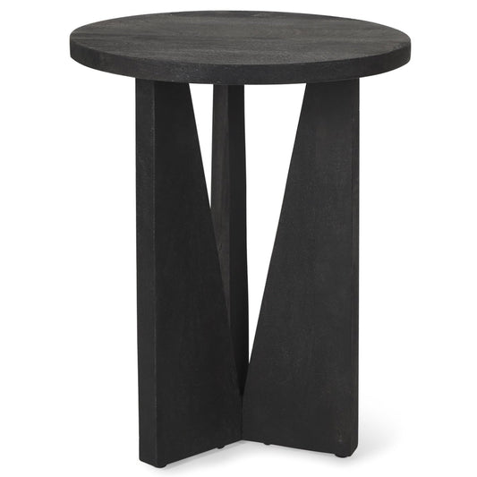 Mattius Wooden Round Accent Table