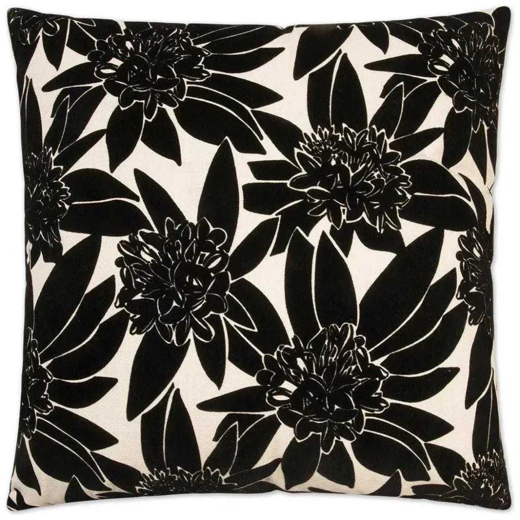 Maui Black Throw Pillow With Insert - LOOMLAN - D.V. Kap - Throw Pillows