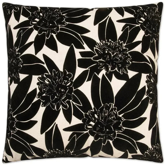 Maui Black Throw Pillow With Insert - LOOMLAN - D.V. Kap - Throw Pillows