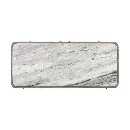 Mauro Console Table Marble & Antique Brass - LOOMLAN - SUNPAN - Console Tables