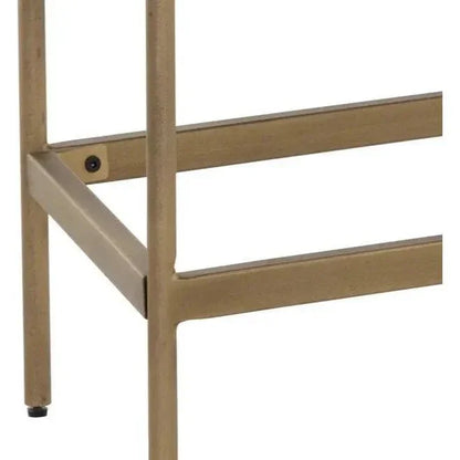 Mauro Console Table Marble & Antique Brass - LOOMLAN - SUNPAN - Console Tables