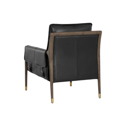 Mauti Leather Modern Armchair - LOOMLAN - SUNPAN - Accent Chairs