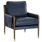 Mauti Leather Modern Armchair - LOOMLAN - SUNPAN - Accent Chairs