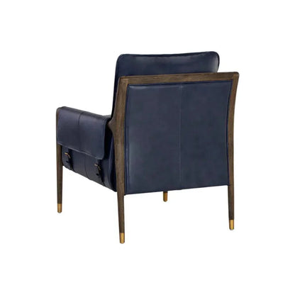 Mauti Leather Modern Armchair - LOOMLAN - SUNPAN - Accent Chairs