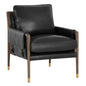 Mauti Leather Modern Armchair - LOOMLAN - SUNPAN - Accent Chairs