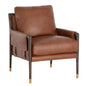 Mauti Leather Modern Armchair - LOOMLAN - SUNPAN - Accent Chairs