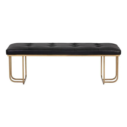 Maverick Leather Backless Bench - LOOMLAN - SUNPAN - Bedroom Benches