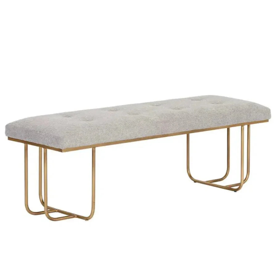 Maverick Leather Backless Bench - LOOMLAN - SUNPAN - Bedroom Benches