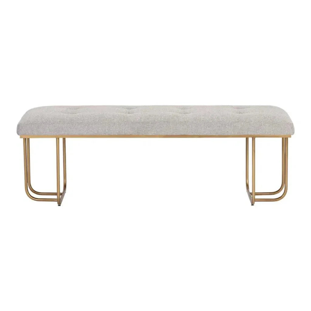Maverick Leather Backless Bench - LOOMLAN - SUNPAN - Bedroom Benches