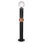 Max Industrial Steel Black Floor Lamp-Floor Lamps-Noir-LOOMLAN