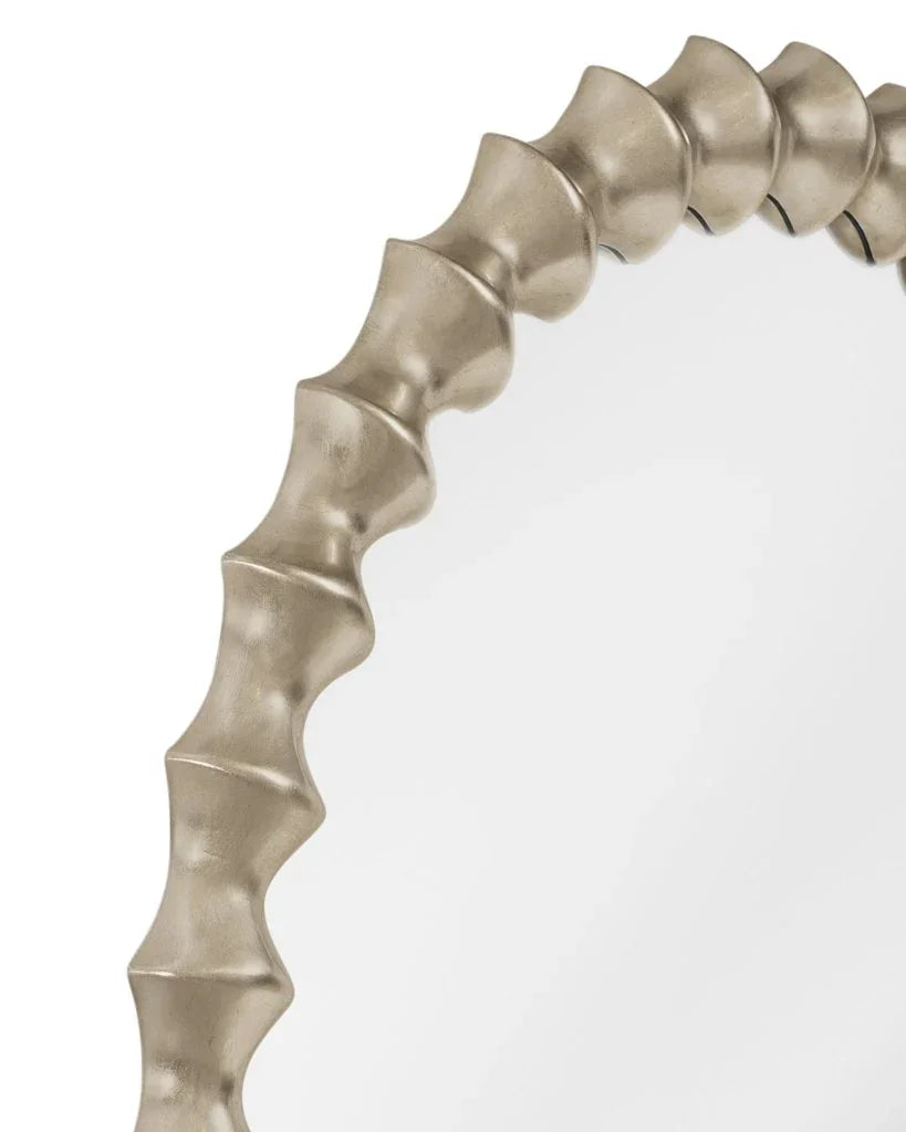 Max Modern Silver Framed Wall Mirror - LOOMLAN - Bassett Mirror - Wall Mirrors