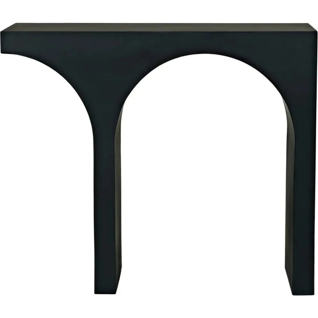 Maximus Console/Side Table, Black Steel - LOOMLAN - Noir - Side Tables