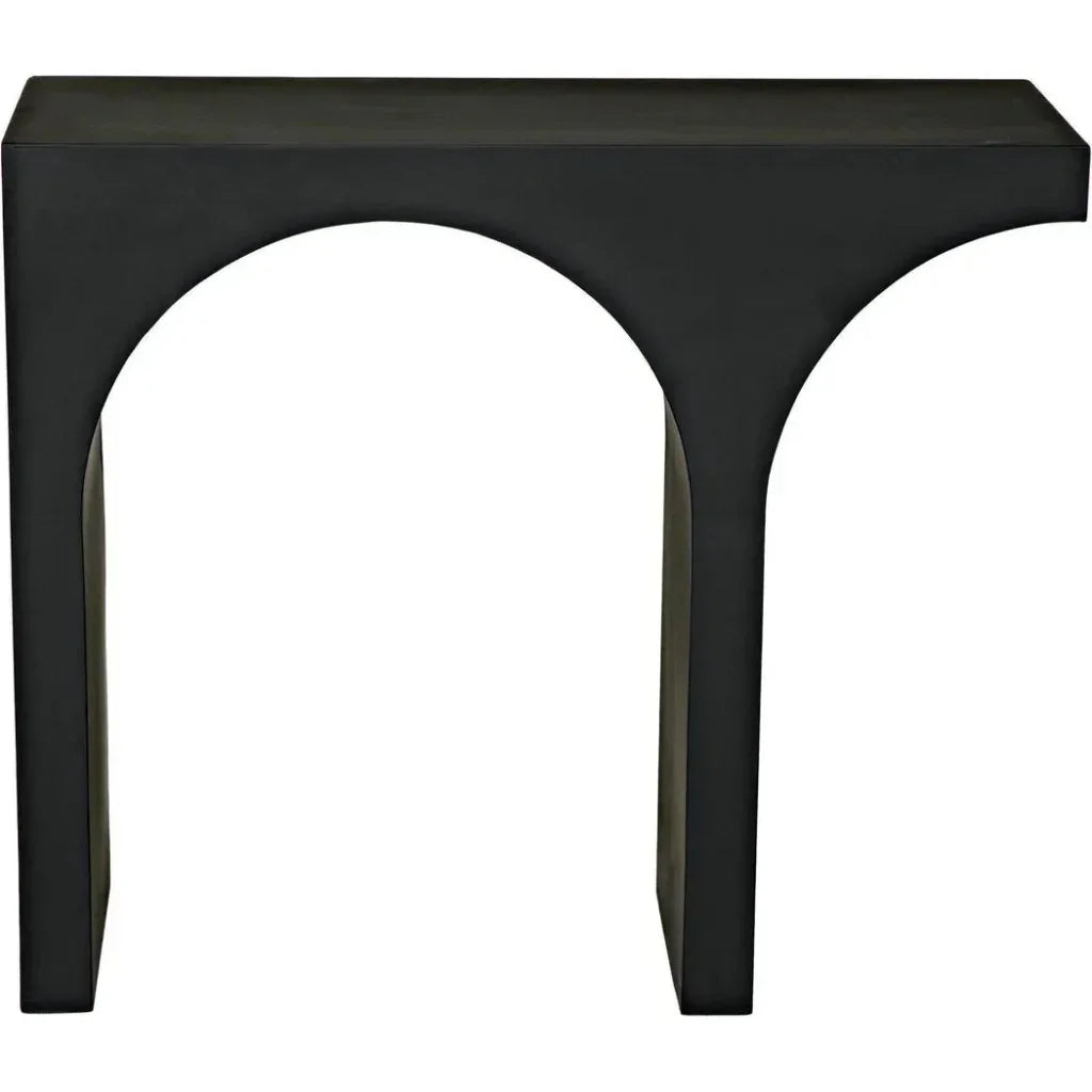 Maximus Console/Side Table, Black Steel - LOOMLAN - Noir - Side Tables