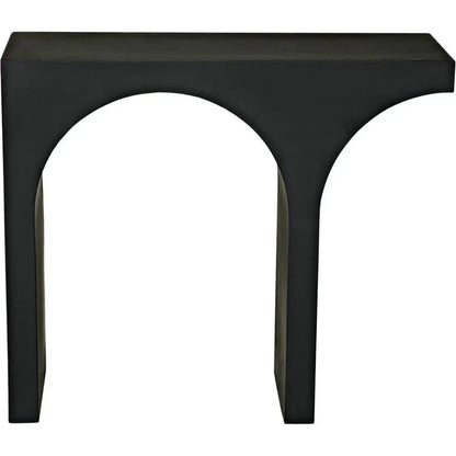 Maximus Console/Side Table, Black Steel - LOOMLAN - Noir - Side Tables
