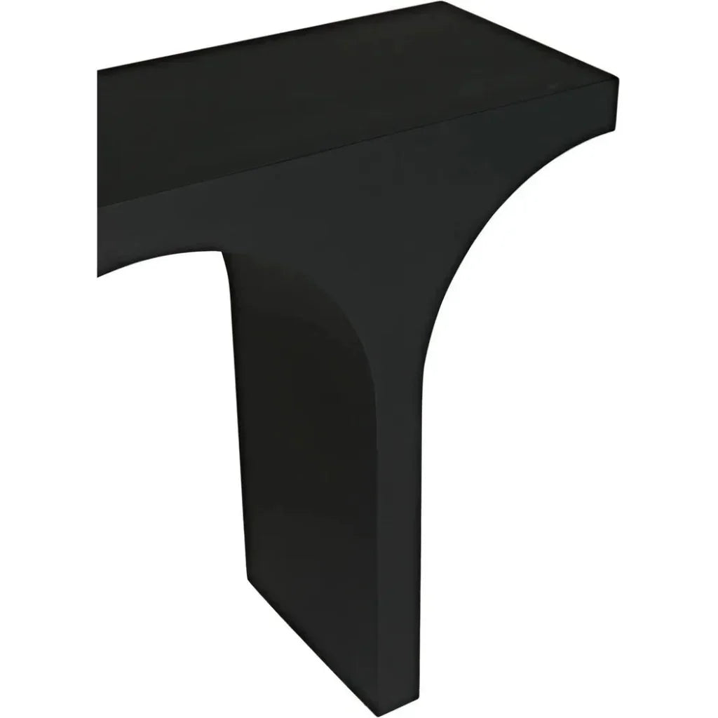 Maximus Console/Side Table, Black Steel - LOOMLAN - Noir - Side Tables