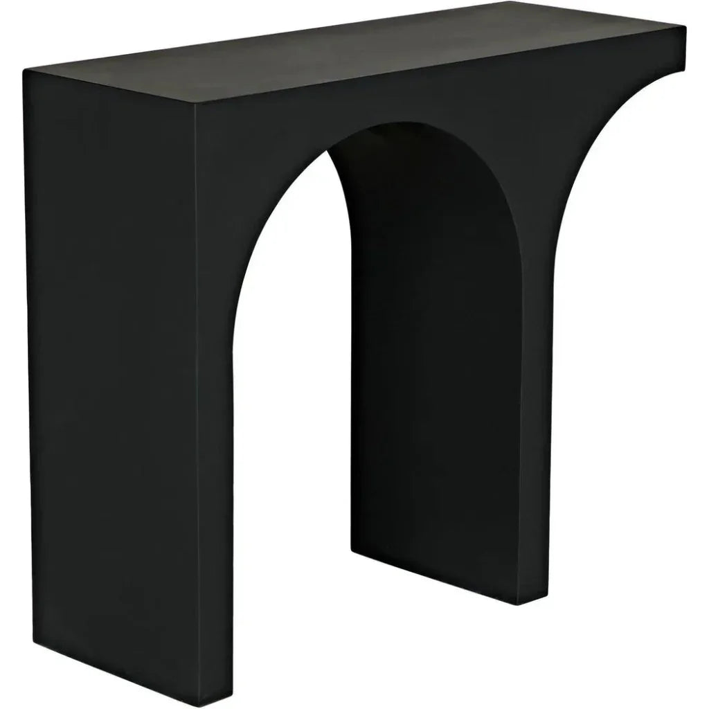 Maximus Console/Side Table, Black Steel - LOOMLAN - Noir - Side Tables