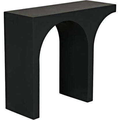 Maximus Console/Side Table, Black Steel - LOOMLAN - Noir - Side Tables