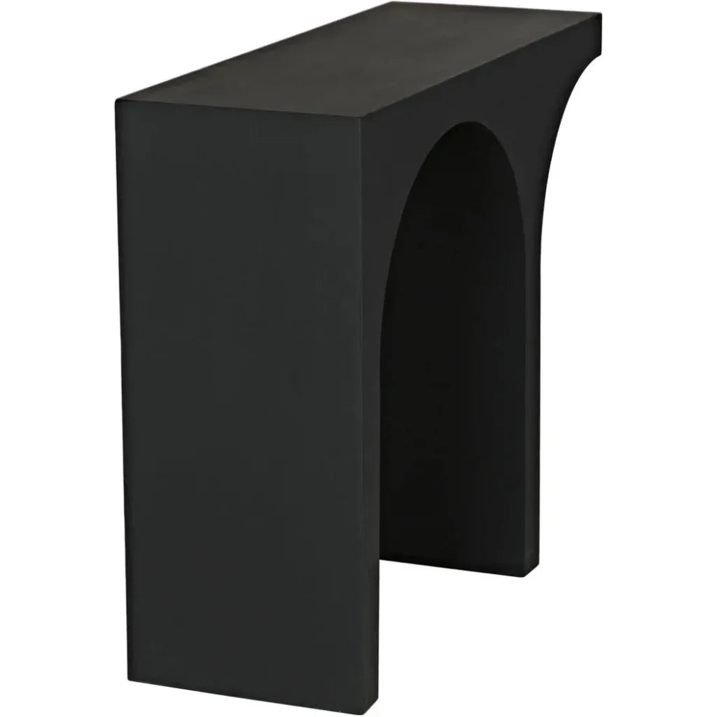 Maximus Console/Side Table, Black Steel - LOOMLAN - Noir - Side Tables