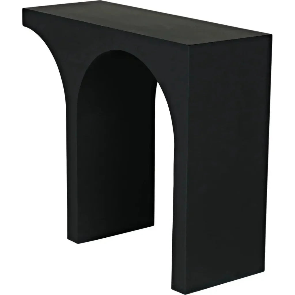 Maximus Console/Side Table, Black Steel - LOOMLAN - Noir - Side Tables
