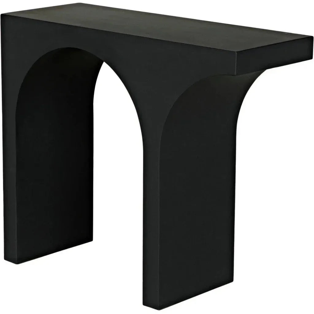 Maximus Console/Side Table, Black Steel - LOOMLAN - Noir - Side Tables