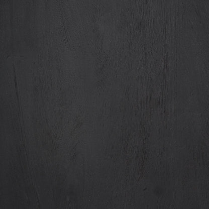 Maxine Hexagonal Black Wood Foyer Table