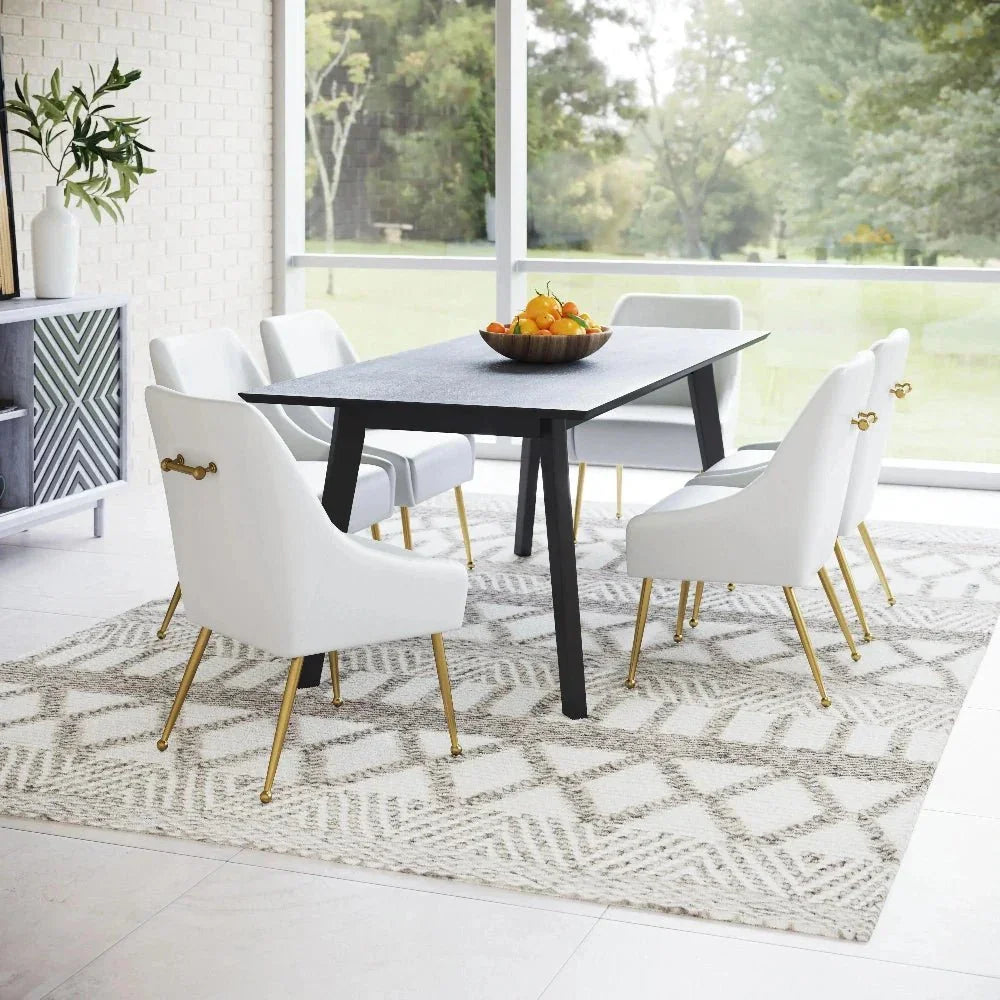 Maxine Performance Fabric Armless Dining Chair - LOOMLAN - Zuo Modern - Dining Chairs
