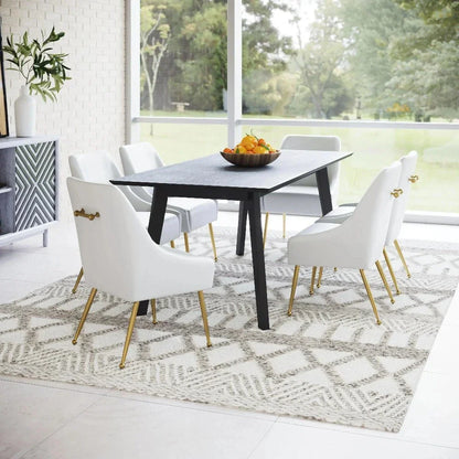 Maxine Performance Fabric Armless Dining Chair - LOOMLAN - Zuo Modern - Dining Chairs