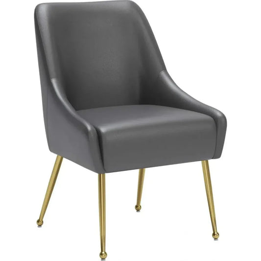 Maxine Performance Fabric Armless Dining Chair - LOOMLAN - Zuo Modern - Dining Chairs