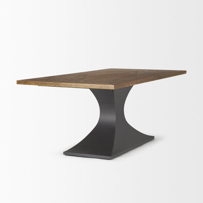 Maxton Solid Wood Top Dining Table-Dining Tables-Mercana-LOOMLAN