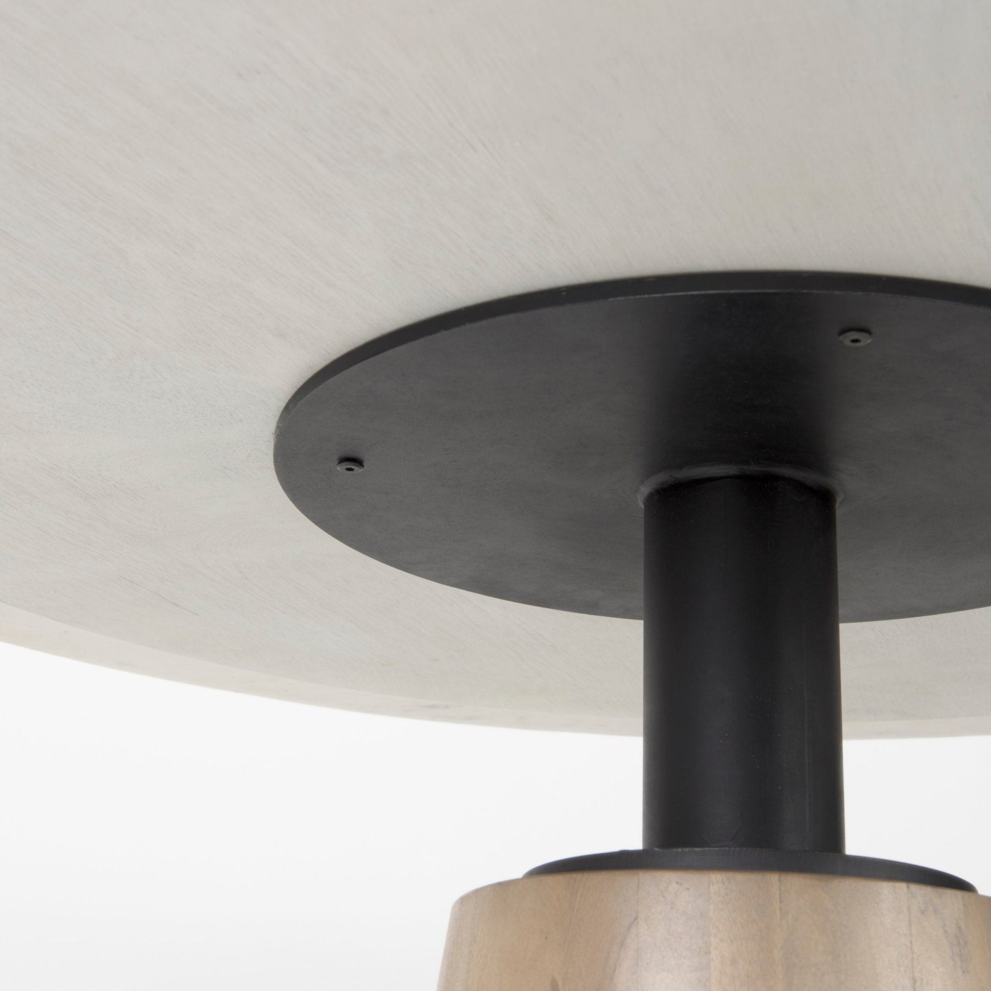 Maxwell White Marble Top Round Dining Table-Dining Tables-Mercana-LOOMLAN