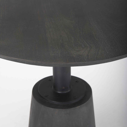 Maxwell Wooden Round Bistro Table-Dining Tables-Mercana-LOOMLAN