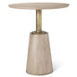 Maxwell Wooden Round Bistro Table-Dining Tables-Mercana-Natural-LOOMLAN