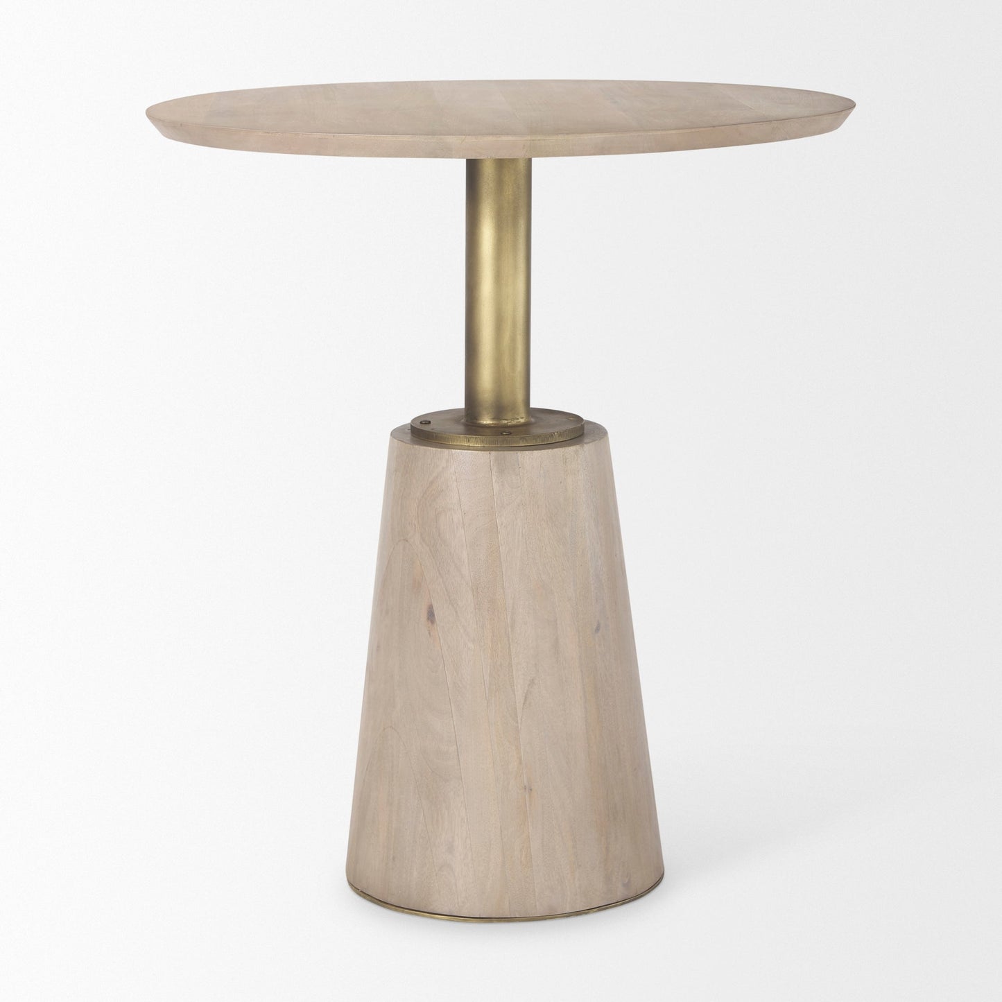 Maxwell Wooden Round Bistro Table-Dining Tables-Mercana-LOOMLAN