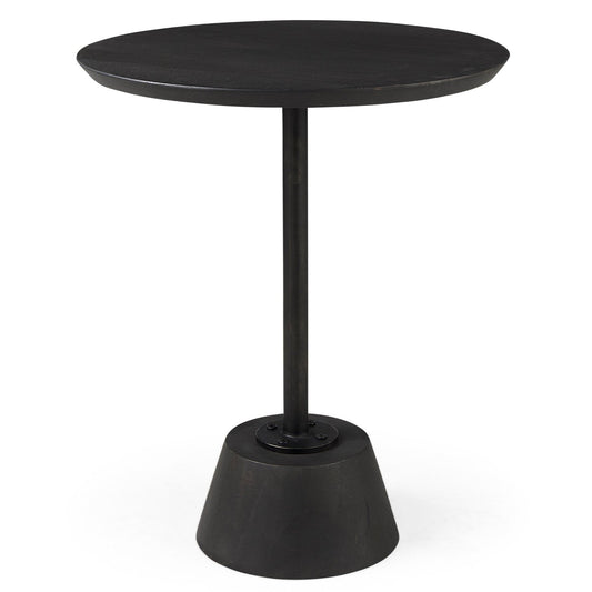 Maxwell Wooden Round Side Table