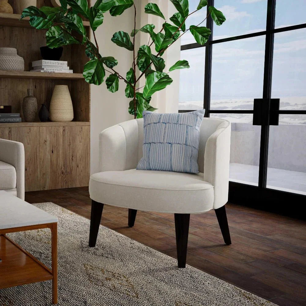 May Striped Outdoor Throw Pillowss-Outdoor Pillows-LOOMLAN-LOOMLAN