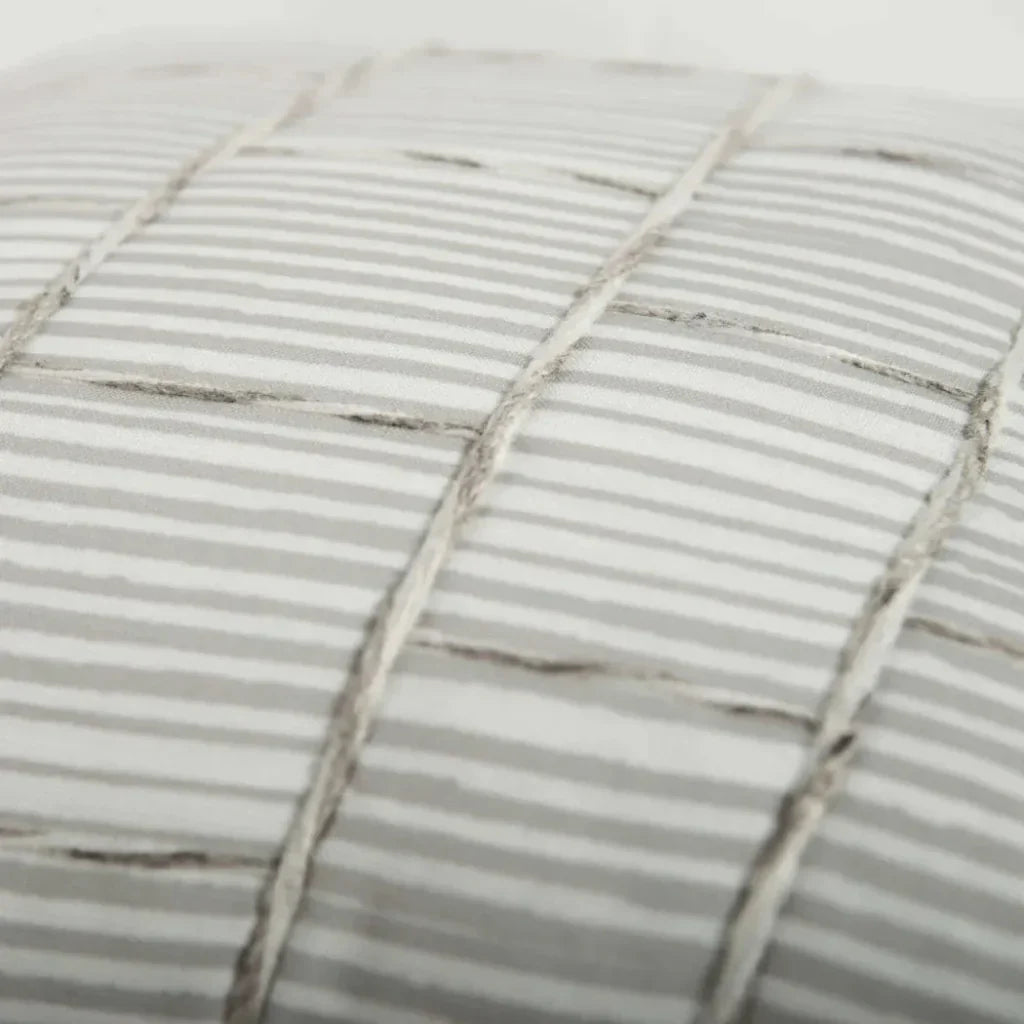 May Striped Outdoor Throw Pillowss-Outdoor Pillows-LOOMLAN-LOOMLAN