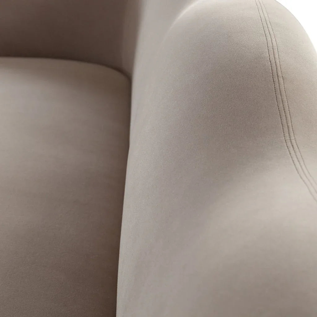 Maya Mink Performance Velvet Modern Sofa - LOOMLAN - Diamond Sofa - Sofas & Loveseats