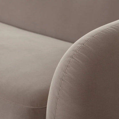 Maya Mink Performance Velvet Modern Sofa - LOOMLAN - Diamond Sofa - Sofas & Loveseats