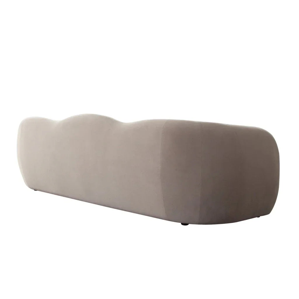 Maya Mink Performance Velvet Modern Sofa - LOOMLAN - Diamond Sofa - Sofas & Loveseats