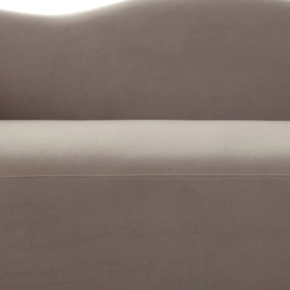 Maya Mink Performance Velvet Modern Sofa - LOOMLAN - Diamond Sofa - Sofas & Loveseats