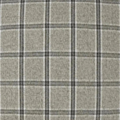 Mayfair Zinc Plaid Check Grey Large Throw Pillow Insert - LOOMLAN - D.V. Kap - Throw Pillows