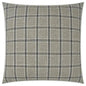 Mayfair Zinc Plaid Check Grey Large Throw Pillow Insert - LOOMLAN - D.V. Kap - Throw Pillows
